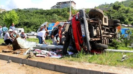 Keşap Tüneli çıkışında kaza: 1 ölü