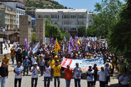 KESK Dersim Şubeler Platformu greve gitti