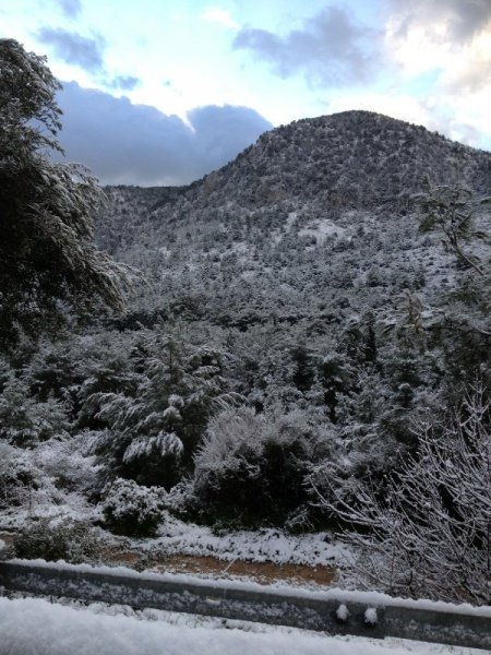 Kıbrıs'a da kar yağdı, bazı bölgeler beyaza büründü