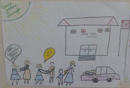 Kimse Yok Mu'nun yardım ettiği çocuklar, şiir, resim ve mektupla teşekkür etti