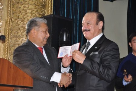 Kırgızistan'da 4 Türk'e fahri profesörlük ve doktora ünvanı verildi