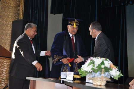 Kırgızistan'da 4 Türk'e fahri profesörlük ve doktora ünvanı verildi