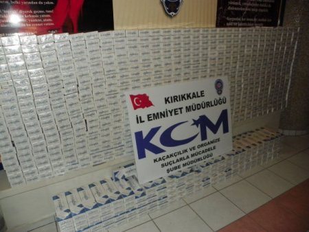 Kırıkkale'de 10 bin paket kaçak sigara ele geçirildi