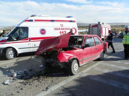 Kırıkkale'de trafik kazası: 6 yaralı