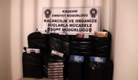 Kırşehir’de 6 bin 250 paket kaçak sigara ele geçirildi