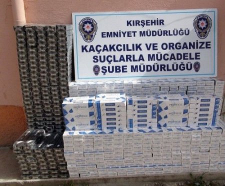 Kırşehir’de 8 bin 395 paket kaçak sigara ele geçirildi