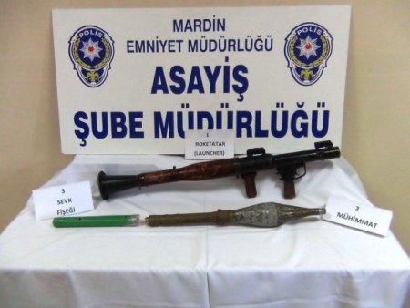 Kızıltepe'de roketatar ele geçirildi