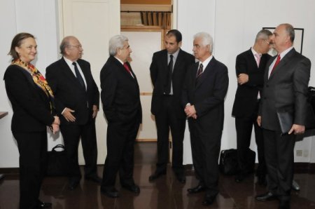 Kktc Cumhurbaşkanı Eroğlu, Rum Lider Hristofyas’la Görüştü