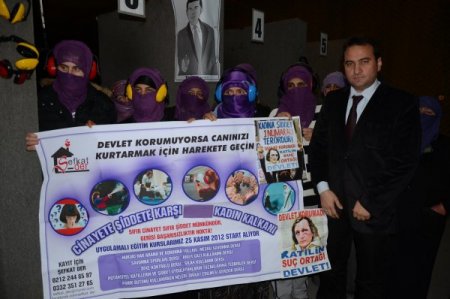 Koca şiddeti gören kadınlar silah poligonunda