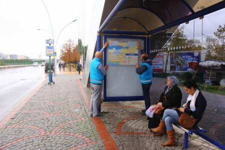 Kocaeli'nde yolcu durakları yenileniyor