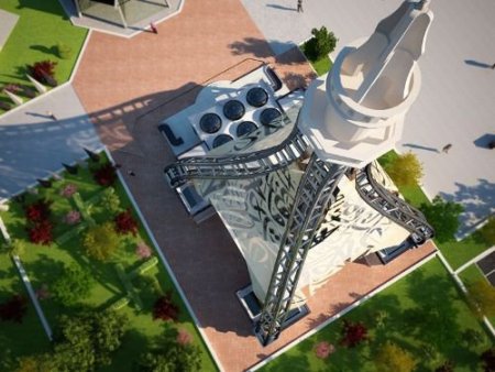 Kocatepe Üniversite Camii Minaresi, Cami Üzerinden Tek Ve Bütün Olarak Göğe Yükselecek