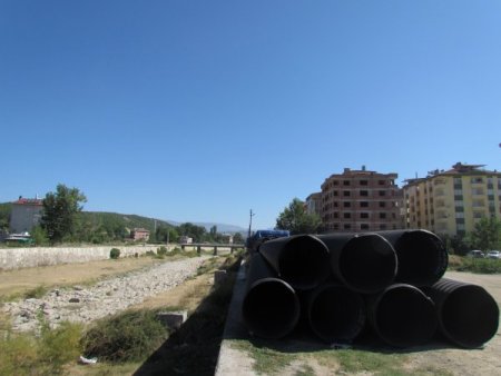 Kolaz Çayı'nın ıslahı için ilk kazma vuruldu