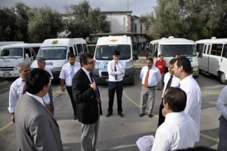 Konacık'ta öğrenci servisleri denetlendi