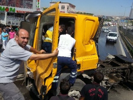 Kontrolden çıkan TIR, D-100'ü savaş alanına çevirdi