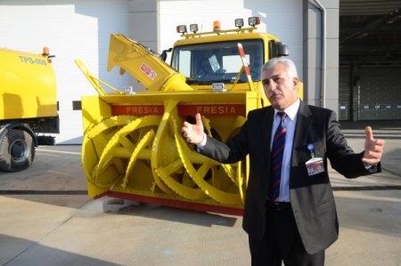 Konya Havaalanı, kar ve buzla mücadeleye hazır