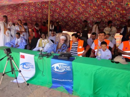 Konyalı hayırseverler bayramda Moritanya'da kurban eti dağıttı