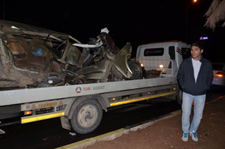 Köpeğe çarpmak istemedi, kendi canından oldu