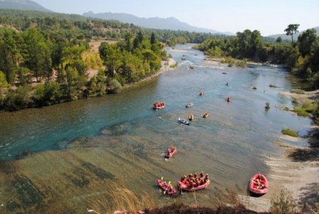 Köprülü Kanyon'da rafting sezonu sona erdi