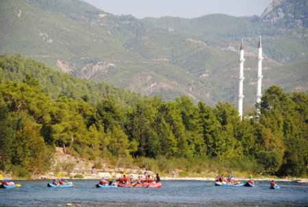 Köprülü Kanyon'da rafting sezonu sona erdi