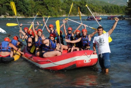 Köprülü Kanyon'da rafting su sporu sezonu kapanıyor