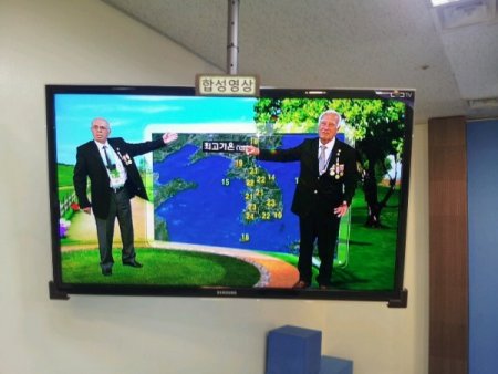 Kore gazileri, savaştıkları ülkede hava durumlarını sundu