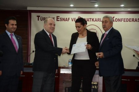 KOSGEB ve TESK'ten genç girişimcilere sertifika