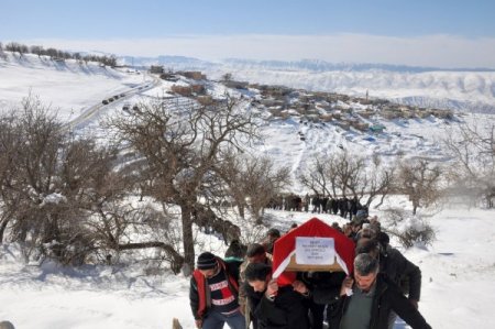 Köy Korucusu İçin Cenaze Töreni Düzenlendi