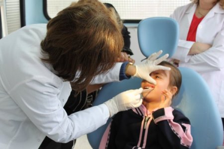 Köy Okulunda Ağız Ve Diş Taraması Yapıldı