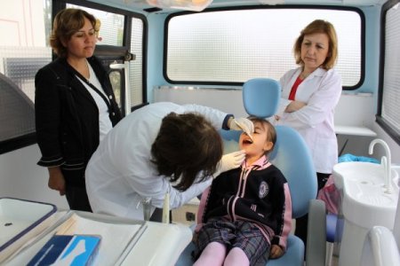 Köy Okulunda Ağız Ve Diş Taraması Yapıldı