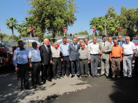 Köylere yangın söndürme tankeri verildi