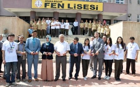 Kozan Fen Lisesi’nde bilim fuarı açıldı