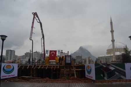 Kozan'da 90 kişilik yurdun temeli atıldı