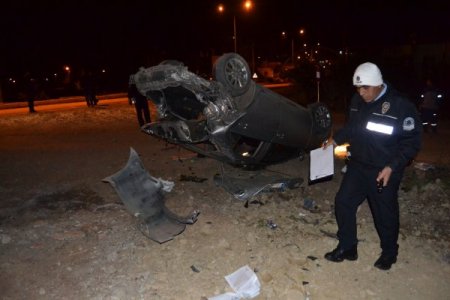 Kozan'da otomobil takla attı: 1 yaralı