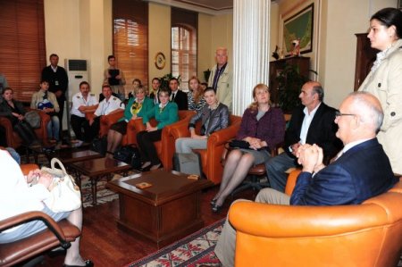 Krasnodarlı misafirler Başkan Yusuf Ziya Yılmaz’ı ziyaret etti