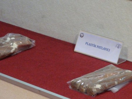 Küçükçekmece'de Bulunan Patlayıcılar Emniyette Sergilendi