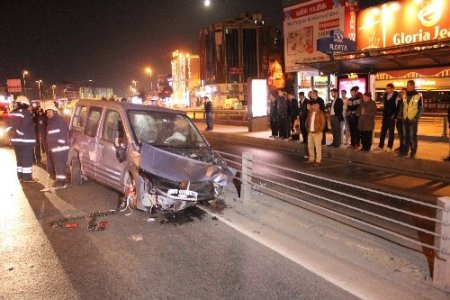 Küçükçekmece'de kaza: 1 ölü, 3 yaralı