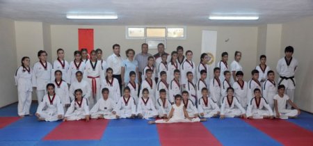 Kültür evlerinde tekvando öğrendiler