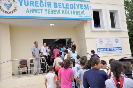 Kültür Evlerindeki SBS kursları için seçme sınavı yapıldı