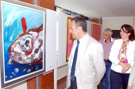 Kültürlerarası Resim Kampı’nda 20 ressamın 40 eseri sergilendi