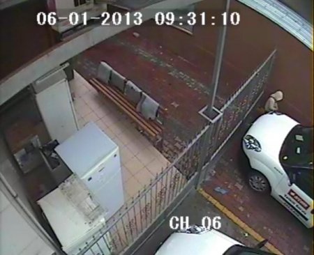 Kundaklama, güvelik kamerasında