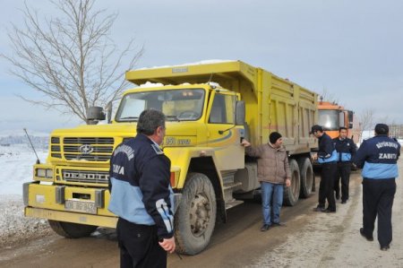 Kurallara uymayan ağır tonajlı araçlara 624 bin TL ceza