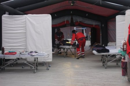 Kurtarma tatbikatı nefes kesti