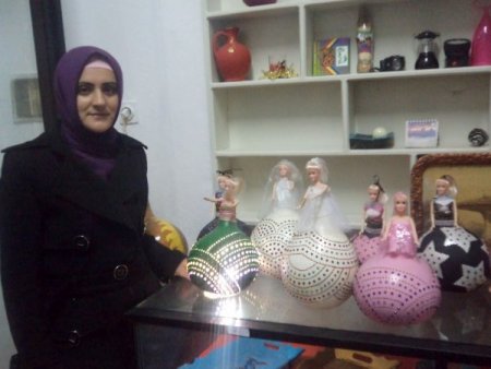 Kuşadalı hanımlar su kabaklarını turistik eşyaya dönüştürüyor