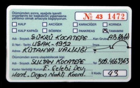 Kütahya Valisi Kocatepe Organlarını Bağışladı