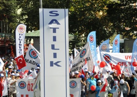 Kütahya'da 'Linyit ve Termik Santraller Özelleştirilemez' mitingi