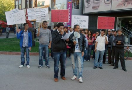 Kütahya'da 'savaşa hayır' eylemi