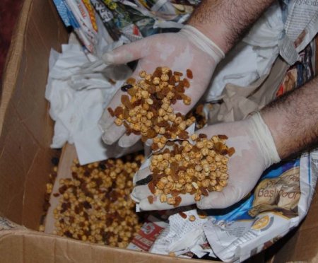 Leblebi Arasında Esrar Ele Geçirildi