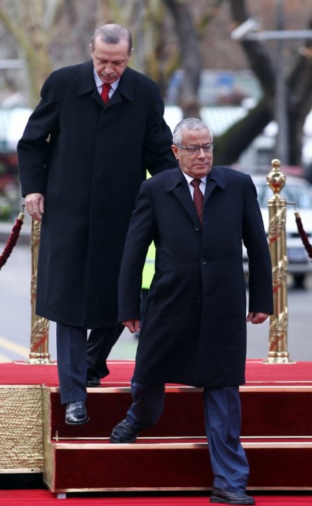 Libya Başbakanı Zeydan, Başbakanlık'ta resmi törenle karşılandı