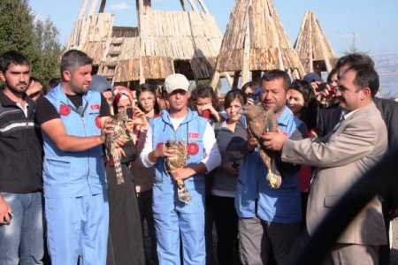 LİSİNİA’da, kuşlar dünya barışı için doğaya bırakıldı