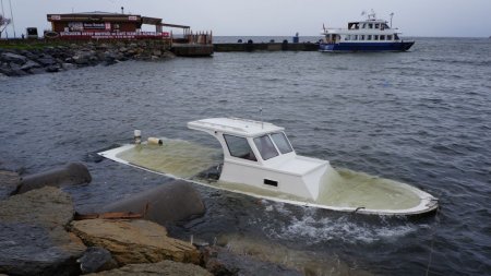 Lodos tekne batırdı